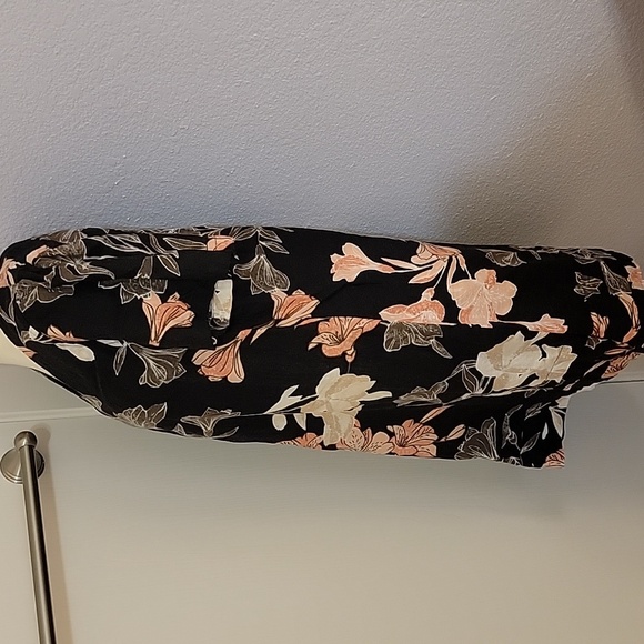 Original Nicole Miller Floral V-Neck Linen Women’s Mini Dress Sz M - Picture 2 of 6